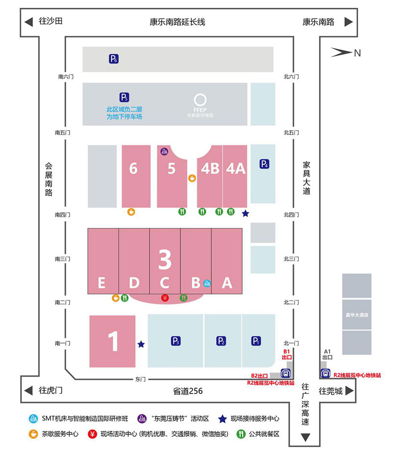 一同传动展会现场引导图